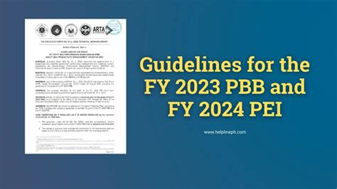 pbb template ppt|PBB Guidelines FY 2023 .